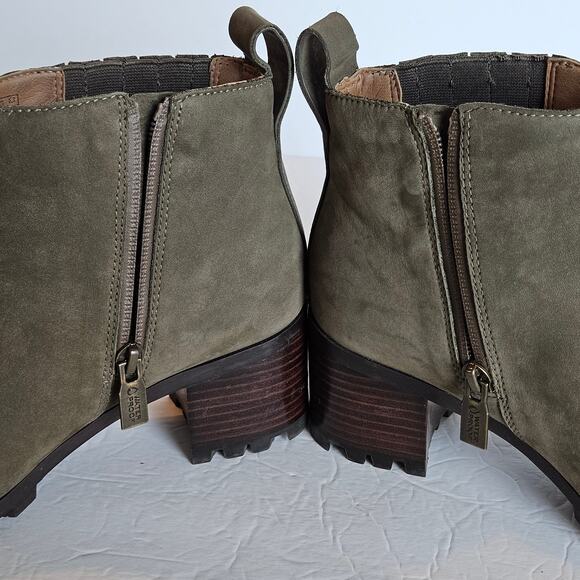Vionic Wilma Olive Nubuck Ankle Boots Waterproof Women's Size 6 Fall Winter - Picture 7 of 12
